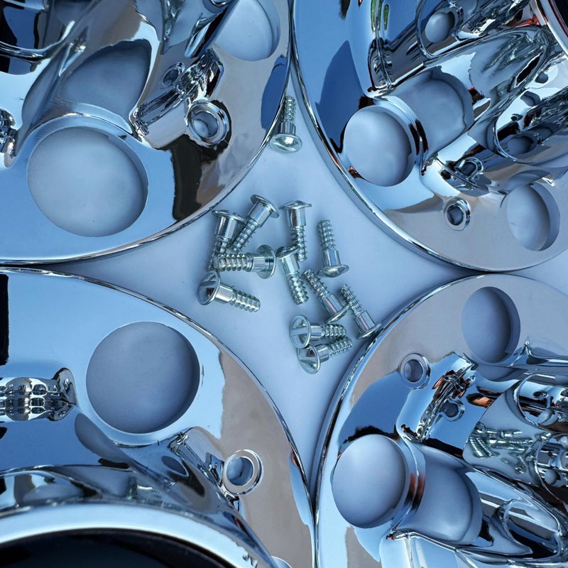 PPCovers 4PCS Replacement for Ranger Bronco II Explore Chrome Wheel Center Cap Hub Caps - Image 4